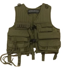 Tactical Vest Infinity Chest Rig Multiple Pockets Bullets Knife Zipper Nwot