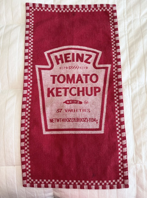 Heinz Tomato Ketchup Dish Towel 12'' x 23''  Free Shipping