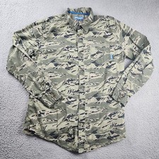 Camisa de Skateboarding Adidas para Hombres XL Camuflada Militar Camuflaje Tigre XL Algodón