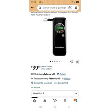 Portable Ketone Breath Meter, Ketone Breath Tester, Digital Ketone Breathalyzer