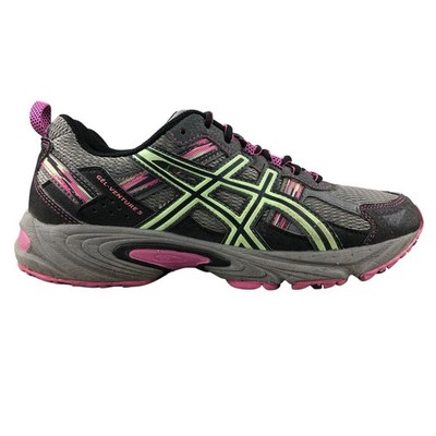 Asics Women's Size 7 Gel Venture 5 Grey Lace-Up Low Top Running Sneakers T5N9Q
