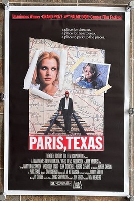 PARIS TEXAS - 1984 - orig 27 x 41 ROLLED movie poster - Directed by WIM WENDERS