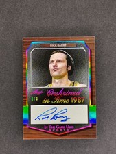 2024 Leaf In The Game Used Rick Barry Walt Frazier Enshrined Time Auto 8/8 🏀🔥
