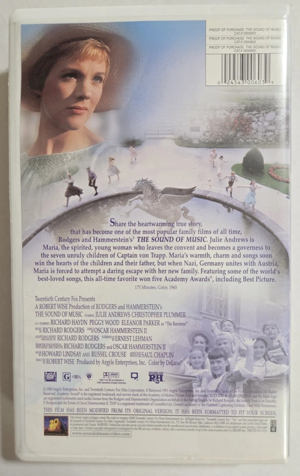 The Sound of Music VHS 2000 (Clamshell) - Image 2 of 3