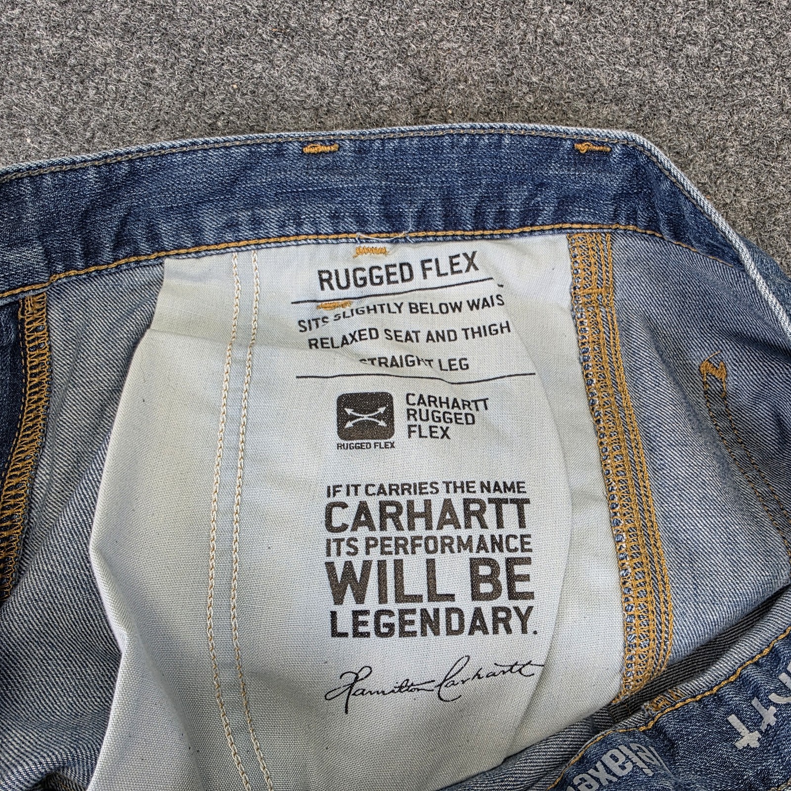 Carhartt Work Jeans Double Knee Rugged Flex Denim Men’s Size 32x30 thumbnail 5