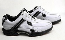FootJoy 54051 Contour Series Spiked Golf Shoes Men's 10 XW White Black NEW NOS