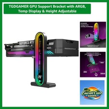 GPU Support Bracket with ARGB, Temp Display  Height Adjustable
