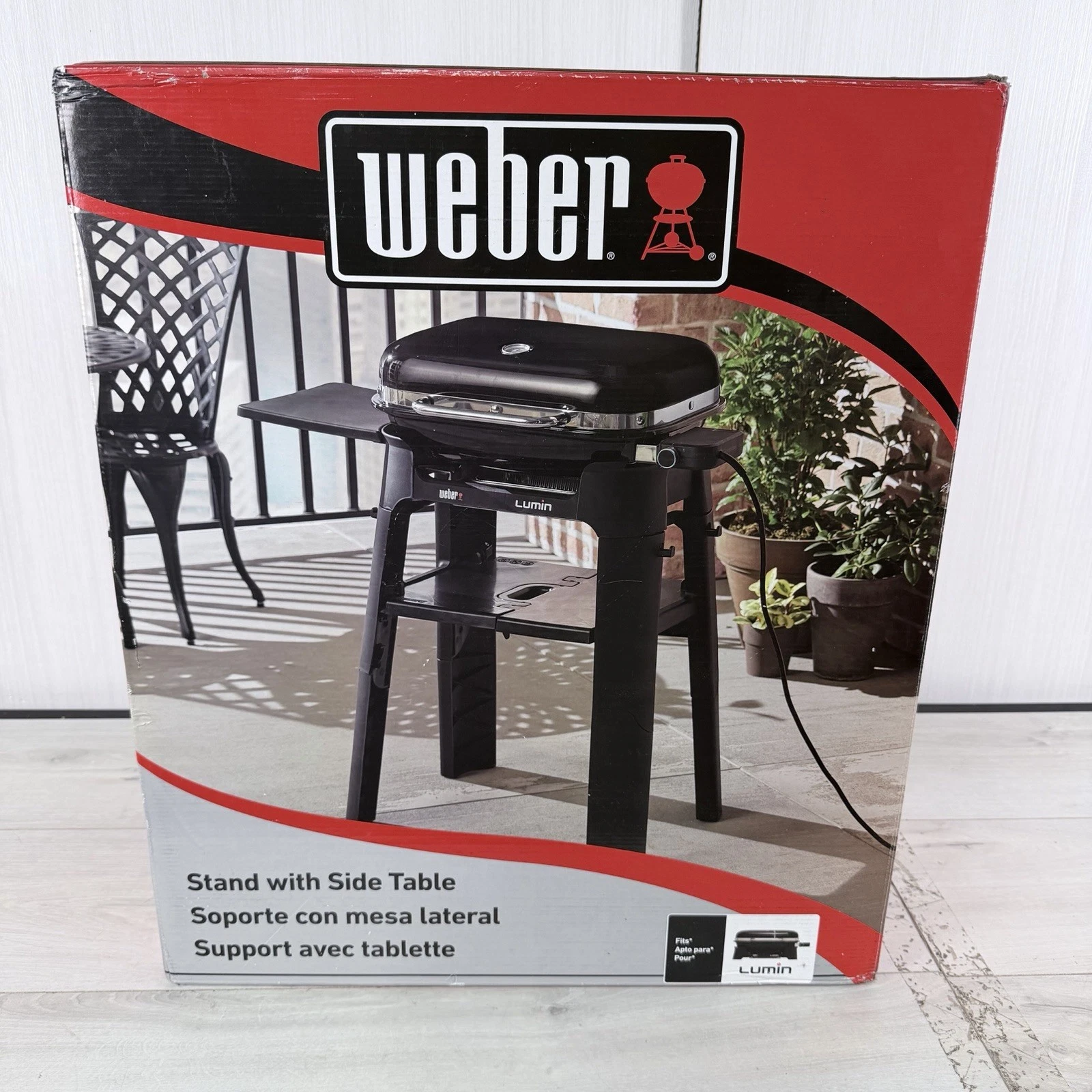 Weber Grill Stand with Table for Lumin Electric Grill STAND ONLY