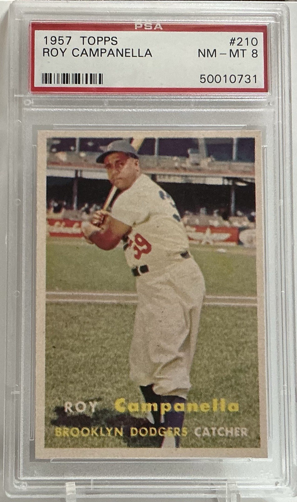 1957 Topps - Roy Campanella #210 PSA 8 NM-MT