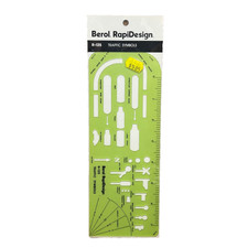 Berol Rapidesign Drafting Template Stencil Traffic Symbols R-125