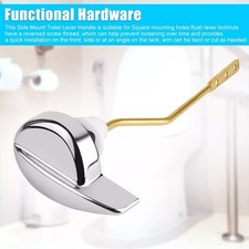 Chrome Side Front Mount Toilet Lever Handle for TOTO Tanks Easy Install