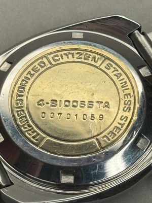 Rare CITIZEN Cosmotron X8 4-810066 Transistorized Orange x Gray
