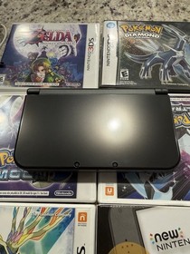 Nintendo New 3DS XL System Black Bundle (Majora&rsquo;s Mask, Pok&eacute;mon Diamond, plus)