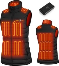 Heated Vest size M with 16000mAh 7.4v Battery Pack Included, Light Weight