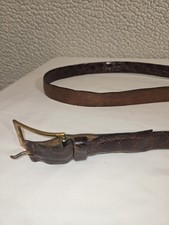 Vintage Brown Leather Belt Is Branded By Expanse, Features A Genuine...