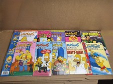 The Simpsons Matt Groening Comic Book Bundle x10 Cartoon TV Vintage Memorabilia