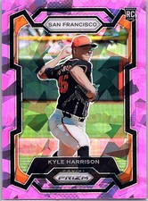 2024 Panini Prizm #3 Kyle Harrison Pink Ice Prizms RC