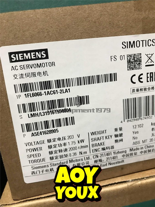 ONE New 1FL6066-1AC61-2LA1 Siemens servo motor