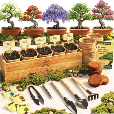 Planter's Choice Bonsai Tree Starter Kit - Birthday Gifts for Women, Men, Adu...