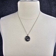 Sister Quote Hearts Necklace 18-20" Adjustable Silver Tone Pendant