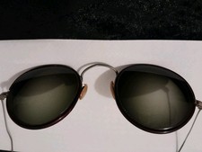 Vintage ALGHA Savile row classic glasses Dark graduated lenses tortoise shell