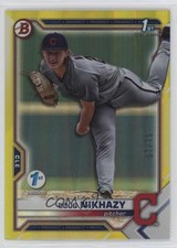 2021 Bowman Draft 1st Edition Yellow Foil 7/75 Doug Nikhazy #BD-143 19jd