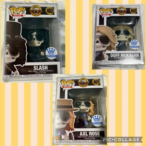 Funko Pop! Vinyl Rocks Guns N' Roses Slash #402 Axl #401 Duff #403 Exclusive