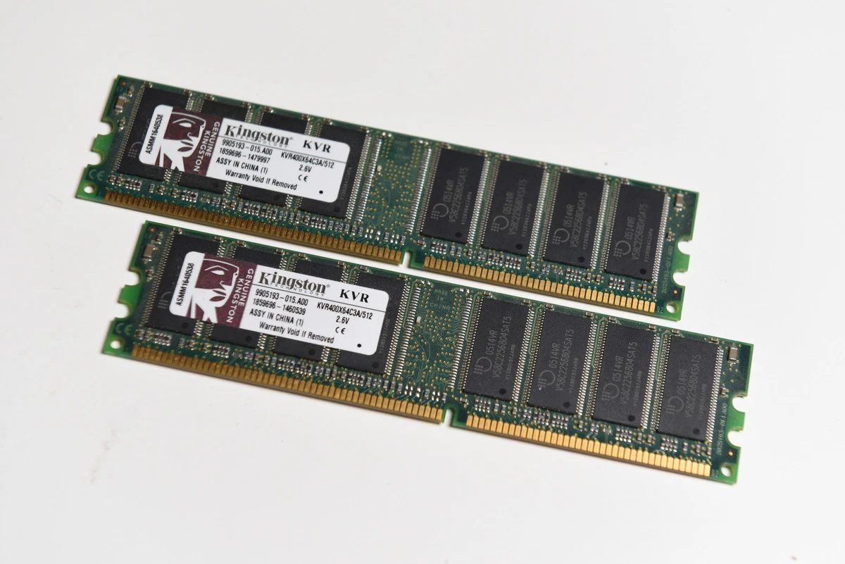 Kingston DDR1 SDRAM Computer 512 MB Capacity per Module Memory
