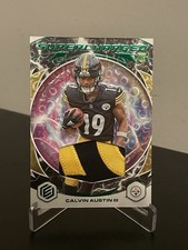 2022 Panini Elements Calvin Austin III Supercharged RC Rookie Patch Neon 10/10