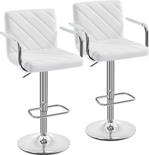 Set 2 Sgabelli Bar Alti Cucina Moderni Design Altezza Regolabile in Similpelle C