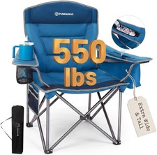 Oversized Camping Chairs for Adults, Heavy Duty Fold Up Sports Games Lawn