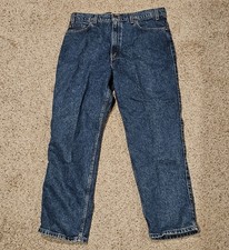VINTAGE 90s Levis 540 Jeans Mens 36x29 Blue Relaxed Fit Brown Tab Outdoor Casual