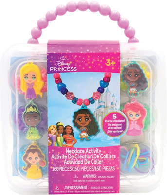 Disney Princess Necklace Activity Case   Jewelry Making Kit with Beads, Charms &