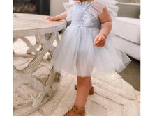 A Little Lacey Romper Dress Size 12-18M