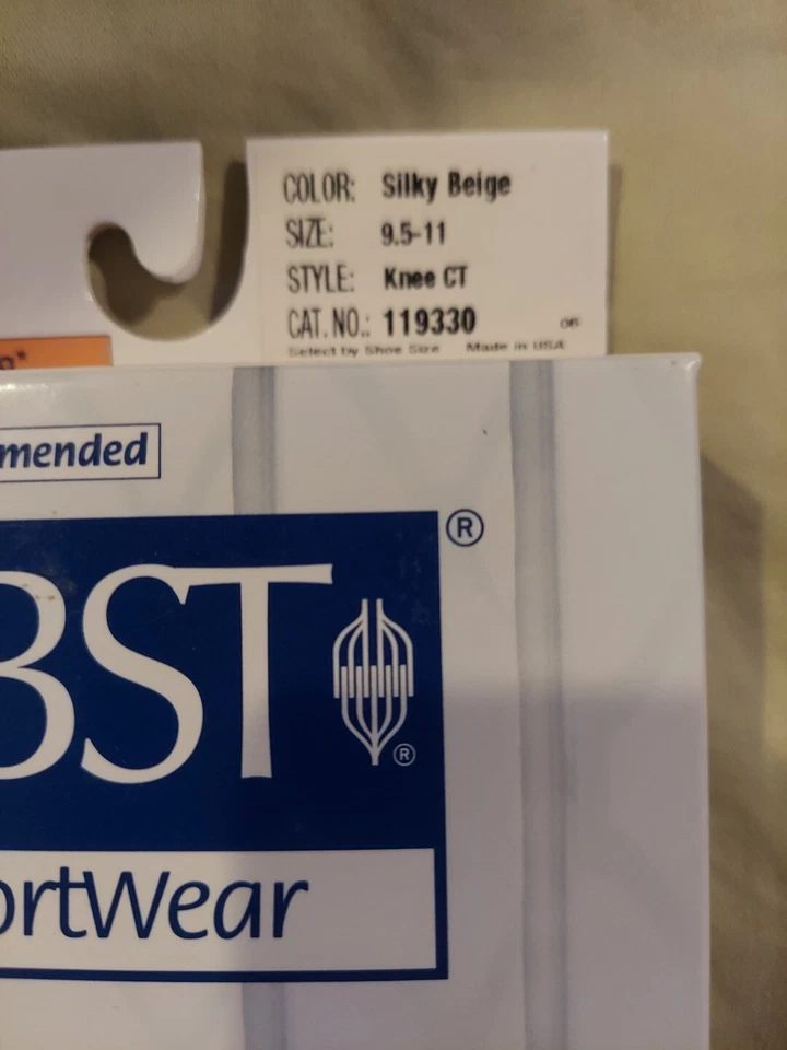 NOVA meia-calça Jobst feminina de compressão 8-15 mmHg - Silky Biege 9.5-11 - Imagem 3 de 4