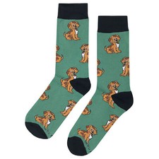 NWT Cute Dog Dress Socks Novelty Men 8-12 Green Crazy Fun Sockfly