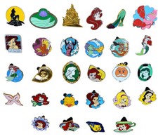 Ariel Little Mermaid Themed 10 Pin Set Disney Trading Pins Randomly Assorted New