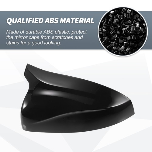 Par de Tapas de Espejo Retrovisor en Negro Brillante para Audi Rs3 8V 2015-2018 - Imagen 3 de 5