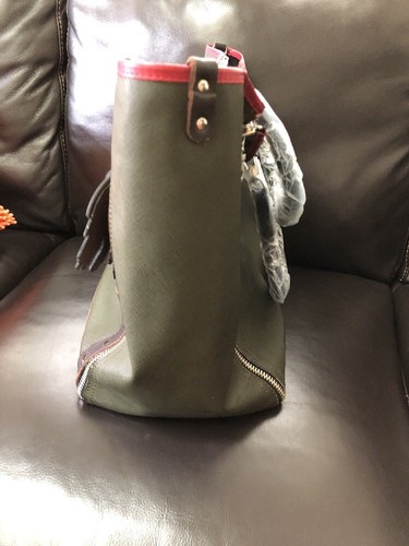 New $370 Barbara Rihl "Lucky" Coated Canvas Shopper - Picture 7 of 12