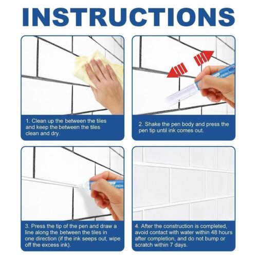 3Pcs Tile Grout Pen Repair Pen Set,Waterproof Marker Restorer GroutBest B3G3 - Picture 14 of 16