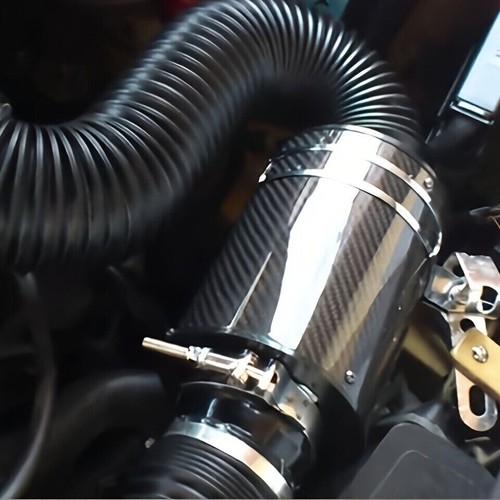 Kit de manguera de filtro de aire frío automotriz de 3 pulgadas sistema de manguera de flujo de energía universal nuevo - Imagen 7 de 7