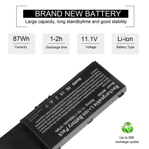 Battery For Dell Precision M2400 M4400 M6400 M6500 KR854 8M039 DW842 312-0873 - Picture 3 of 16