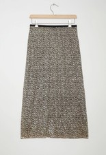 New Anthropologie Maeve Anina Shimmer Midi Skirt Size 14 MSRP: 110