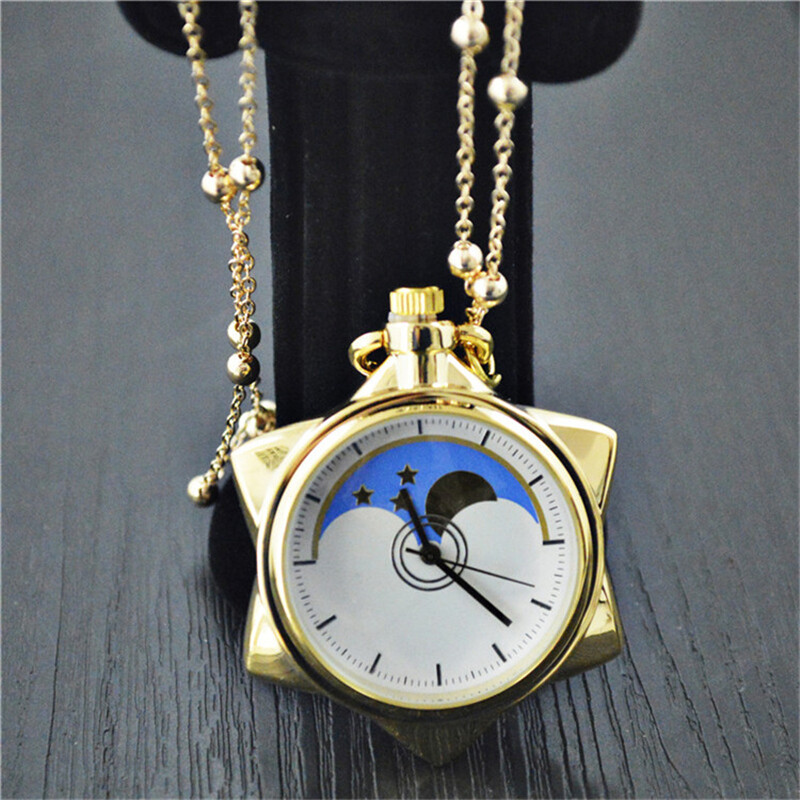 Anime Sailor Moon Pocket Watch Tsukino Usagi Chiba Mamoru Anime Sailor Moon Pocket Watch Tsukino Usagi Chiba Mamoru