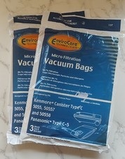 Sears Kenmore 5055 50557 50558 Vacuum Bags Type C  Q Micro Filtration 6 Bags A1