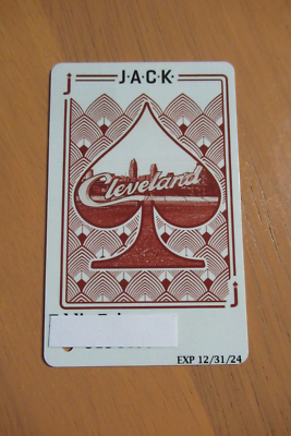 JACK Casino Cleveland. Ohio Slot Player's Card (J) Male Name | eBay