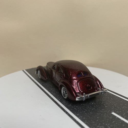 1999 Hot Wheels First Editions 1936 Cord Dark Red Burgundy #649 w/Chrome LW NM - Picture 8 of 12