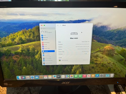 MAC MINI 2012 A1347 DUAL-CORE INTEL CORE i5-3210M 2.5GHz 8GB RAM 500GB HDD 21" - Picture 4 of 4