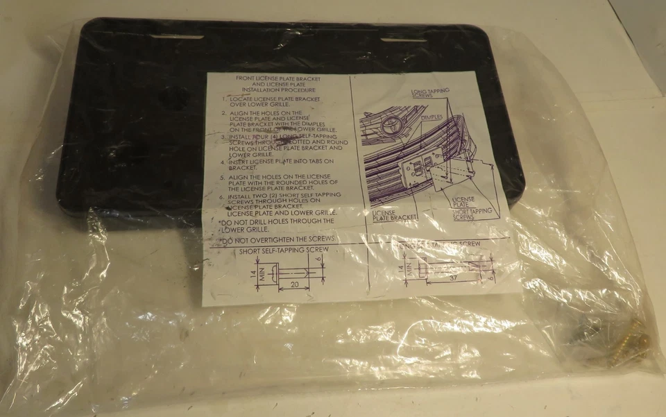 Soporte de matrícula delantero Toyota Avalon 2013-2018 OEM 7510107060 NUEVO stock antiguo Foto 2 de 4