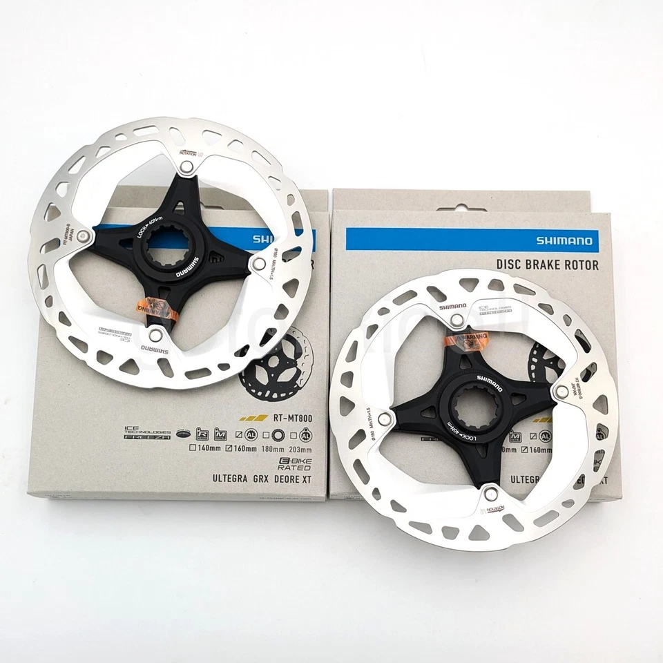2 x Rotor de freno de disco Shimano XT RT-MT800 160 mm bloqueo central, ICE TECH Freezer Foto 3 de 4